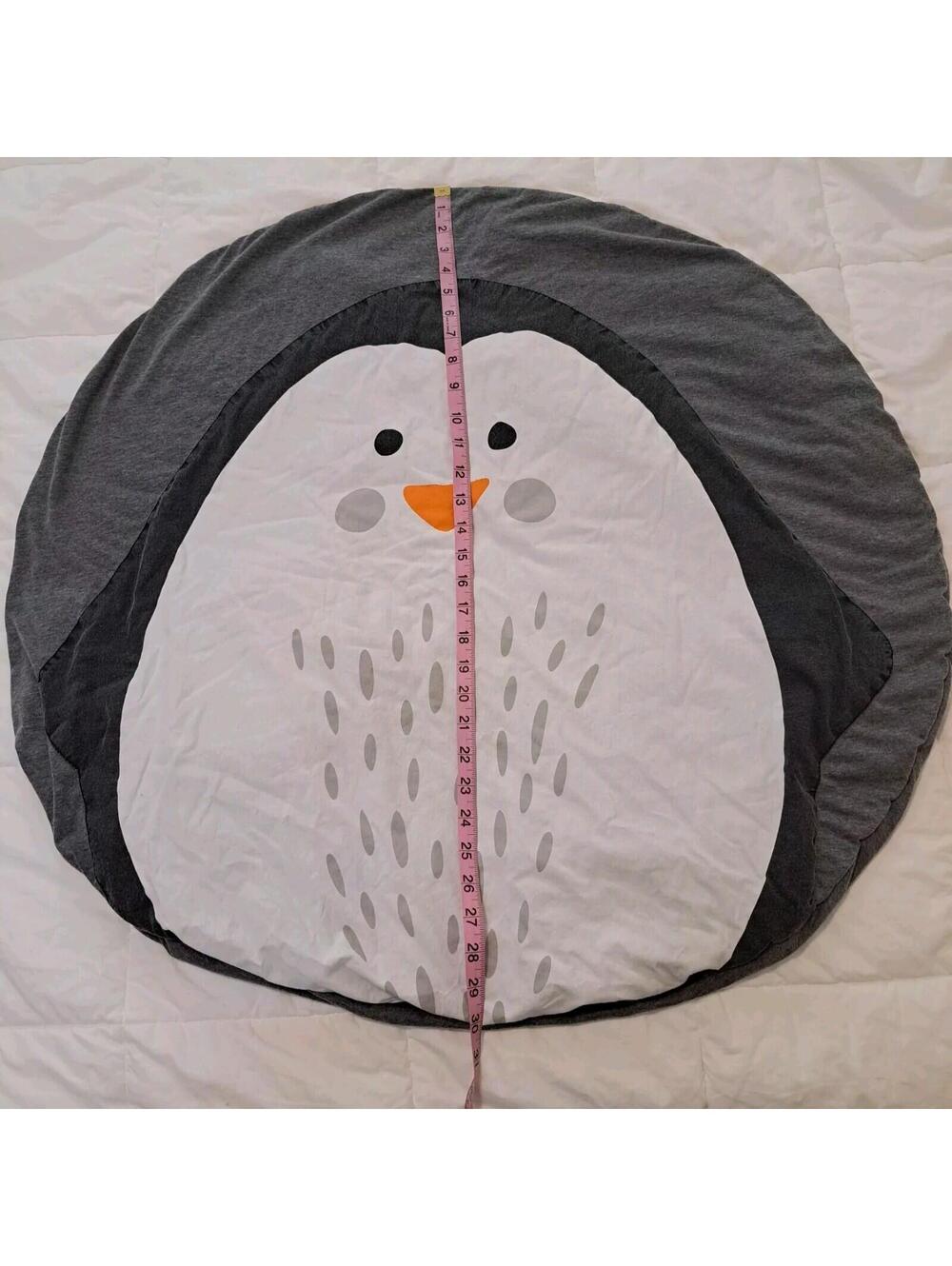 Baby Playmat Penguin Winter Soft Photography Plush Carpet Rug - Picture 3 of 4